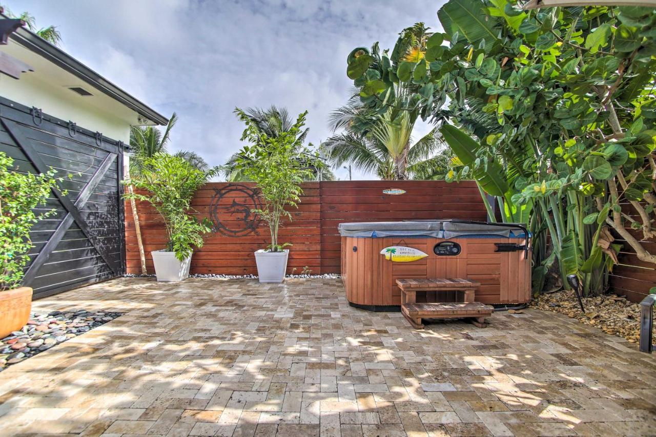 Upscale Home With Hot Tub Walking Distance To Beach Pompano Beach Exterior foto